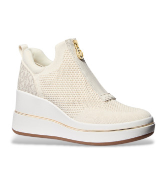 Michael Kors Emmy Mesh Zip-up Vanille Sneakers