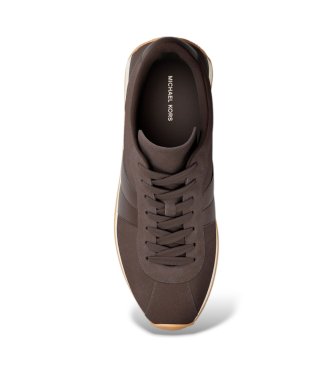 Michael Kors Reign brown suede sneaker