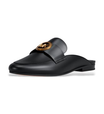 Michael Kors Zuecos de Piel McKenzie negro
