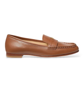 Michael Kors Jennings Brown Leather Loafers