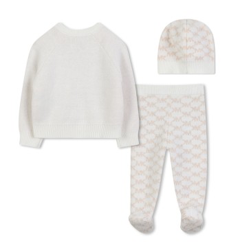 Michael Kors Completo tricot con cappello beige