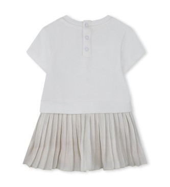 Michael Kors Gold Bimaterial Dress