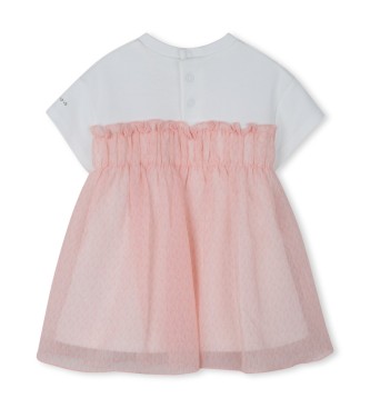 Michael Kors Bimaterial dress pink