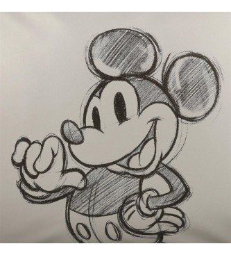 Disney Sac  bandoulire Mickey 100  double compartiment gris