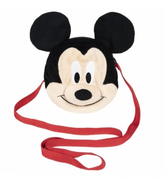 Cerd Group Bolsa Mickey de pelcia vermelha -18,9x21x6cm