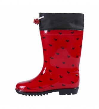 Disney Stivali da pioggia rossi di Topolino