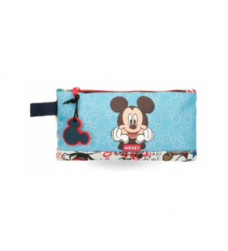 Disney Mickey Be Cool blue pencil case
