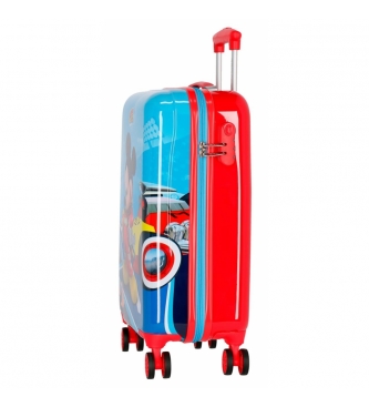 Disney Valise Lets Roll Mickey Rouge -34x66x10cm