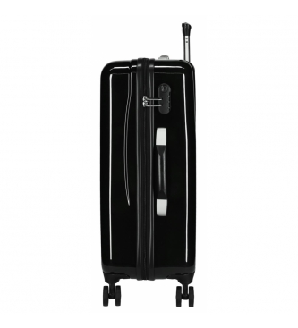 Joumma Bags Medium kuffert Mickey stiv 68cm tegn sort 70L / -48x68x26cm