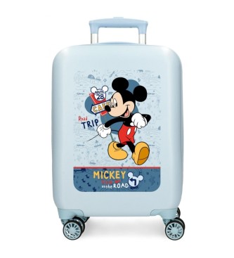Disney Walizka kabinowa Mickey Road trip sztywna 50 cm niebieska