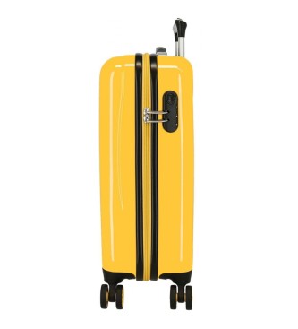 Disney Hardcase handbagage Mickey 3D 55 cm geel