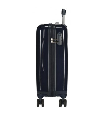 Disney Sztywna walizka kabinowa Mickey Italy 55 cm granatowa