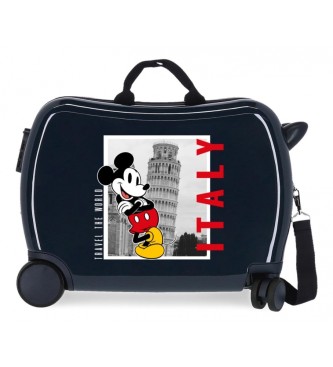 Disney Otroški kovček Miki Italija 2 večsmerni kolesi mornarsko modra