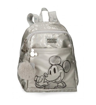 Disney Mickey 100 mochila casual cinza