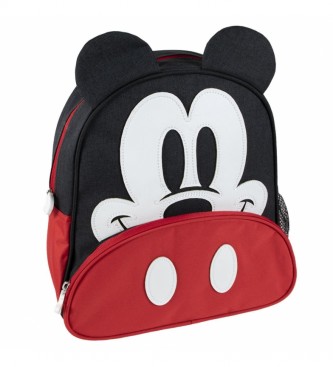 Cerd Group Backpack Applications Mickey red, black -25.5x30x10cm