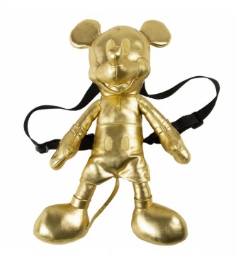 Cerdá Group Backpack plush Mickey golden -18x40x15cm