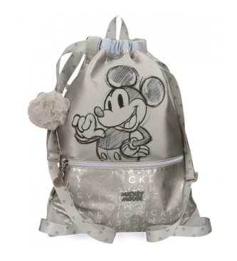 Disney Mickey 100 backpack bag grey