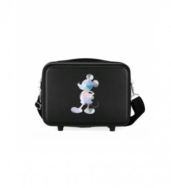 Disney ABS Disney 100 Mickey Zilver aanpasbare toilettas zwart