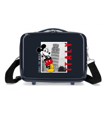 Disney Kosmetyczka ABS Mickey Italy z możliwością adaptacji, granatowa