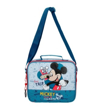 Disney Mickey Road Trip toiletry bag with shoulder strap blue
