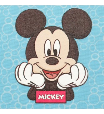 Disney Borsa da toilette con tracolla adattabile Mickey Be Cool blu
