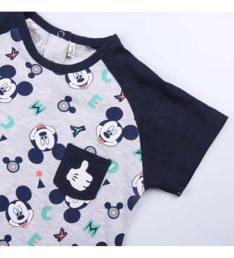 Cerdá Group Mickey short sleeve romper suit blue, gray