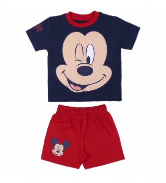 Disney Pyjama 2 pices Mickey, rouge marine, rouge