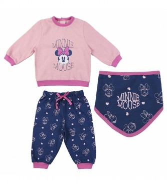 Cerd Group Cotton Brushed Tracksuit 3 Pieces Minnie pink