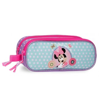 Disney Trousse  crayons  deux compartiments Minnie Today is my day violet