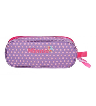 Disney Two compartment pencil case Minnie Today is my day purple