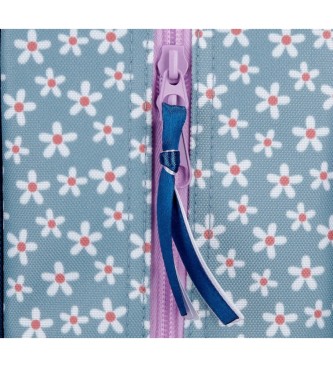Disney Piórnik Minnie Style z trzema przegródkami niebieski -22x12x5cm