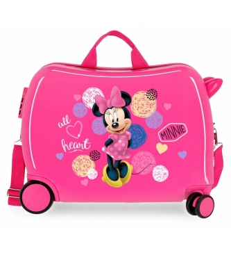 Joumma Bags Minnie Heart 2 hjul multidirektionel trolley kuffert -38x50x20cm