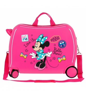 Disney Minnie Hi love ride-on kuffert 2 hjul multidirektionel -38x50x20cm