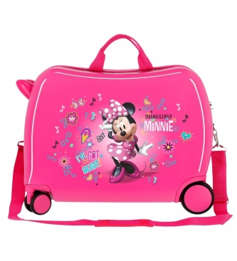 Disney Minnie Stickers Ride-on kuffert 2 hjul med flere retninger -38x55x20cm