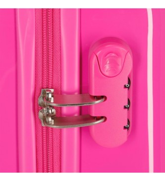 Disney Cabin suitcase Minnie Happy Helpers rigid cabin bag pink