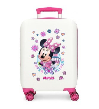Disney Kuffert i kabinestrrelse Minnie Helpers stiv 50 cm hvid