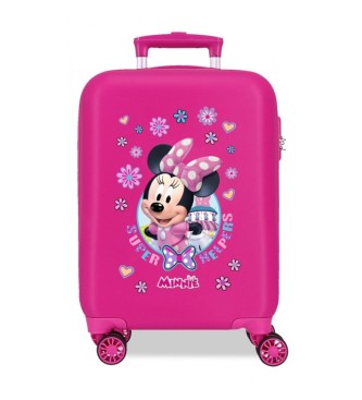 Disney Kuffert i kabinestrrelse Minnie Helpers rigid 50 cm fuchsia