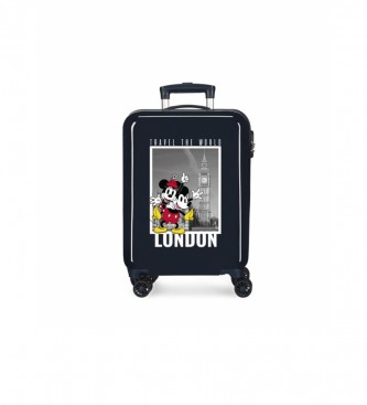 Disney Walizka kabinowa Mickey i Minnie London 55 cm granatowa