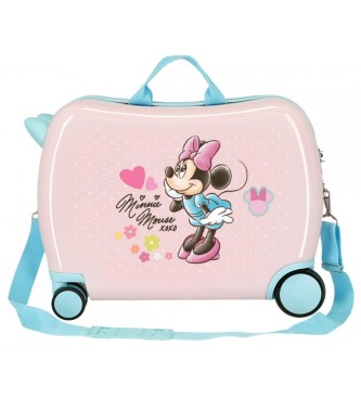 Disney Valigia per bambini Minnie Imagine rosa con 2 ruote multidirezionali