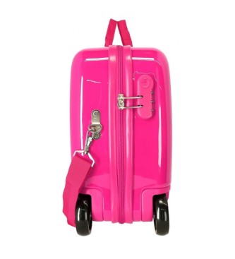 Disney 4-hjulet kuffert til brn Minnie Super Helpers pink