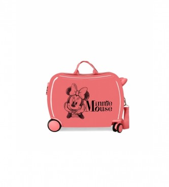 Disney Valigia per bambini Minnie in Love 2 ruote multidirezionali rosa