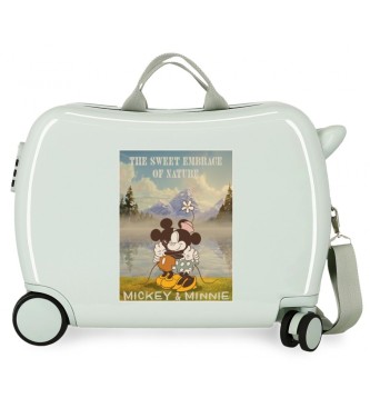 Disney Otroški kovček Minnie Nature 2 kolesi večsmerni zeleni