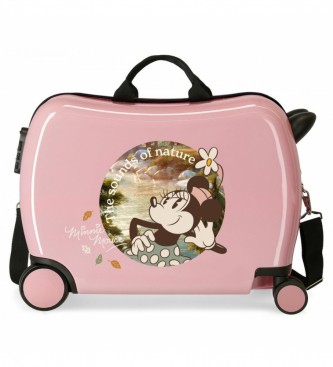 Disney Otroški kovček Minnie Zvoki narave 2 večsmerni kolesi roza