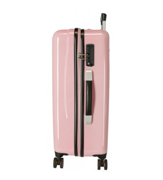 Minnie Minnie and Mickey Paris 68 cm pink medium-sized hard sided suitcase