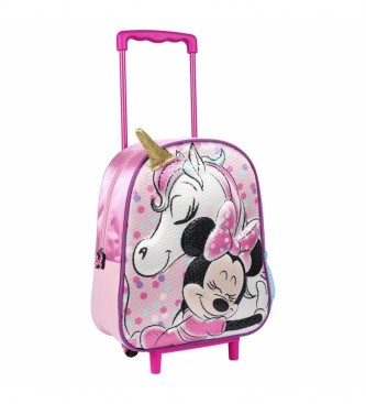 Cerdá Group Children's Trolley Backpack 3d Minnie pink -25x31x10 cm 