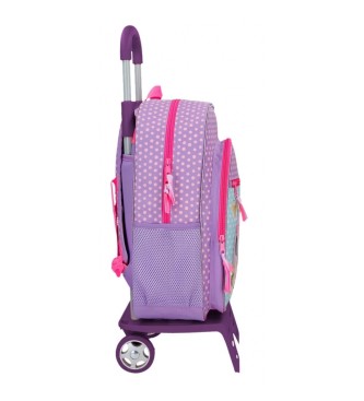 Disney Minnie Today is my day plecak szkolny z wózkiem 40 cm fioletowy