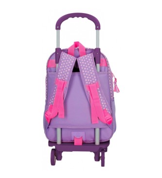 Disney Minnie Danes je moj dan šolski nahrbtnik z vozičkom 40 cm vijolična