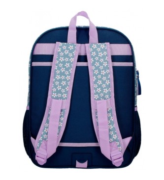 Disney Minnie Style School Backpack Adaptable to trolley blue -30x40x13cm