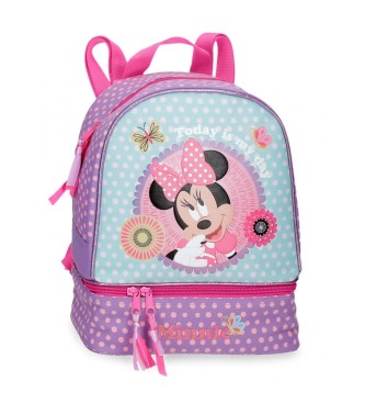 Disney Sac  dos Minnie Today is my day avec bote  lunch lilas