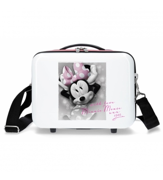 Joumma Bags Toilet bag adaptable to Minnie Style with love trolley -29x21x15cm-